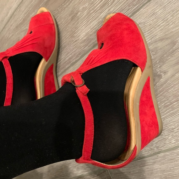 Earth Shoes Earth Red Suede Espadrilles With Arch Support Poshmark